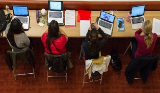 Image of people on computers